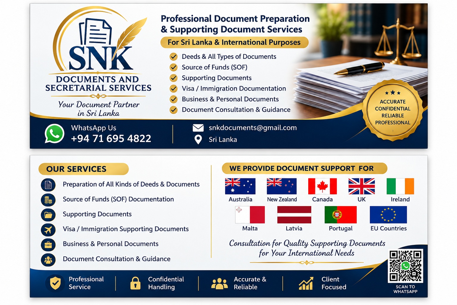 SNK Documents Official Service Leaflet